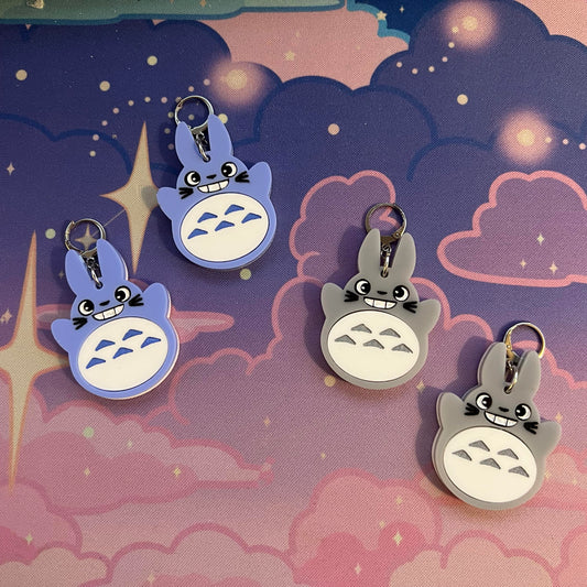 Totoro Statement Earrings (Blue)