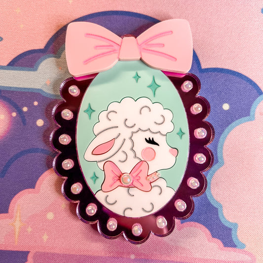 Lottie the Sweet Lamb Brooch